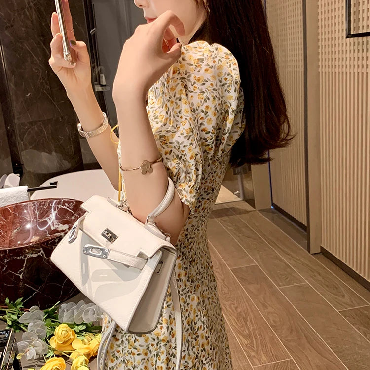 Mishow Vintage Square Collar Floral Mini Dress MX20B1087