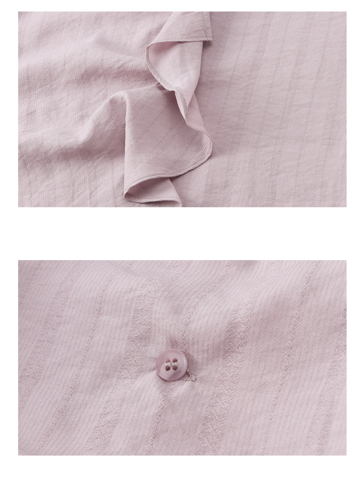 MISHOW Women's Purple Ribbon V-Neck Ruffled Shirt MXF13X2527