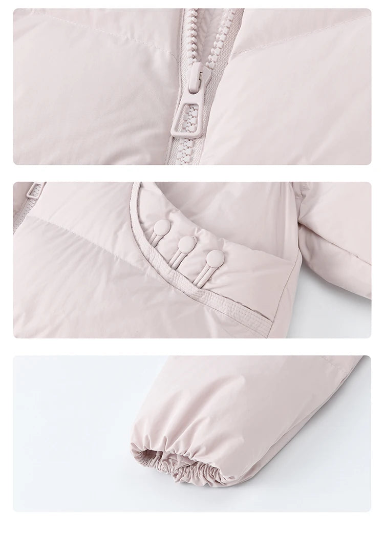 Mishow Hooded 90% White Duck Down Short Coat MXE51Y0080