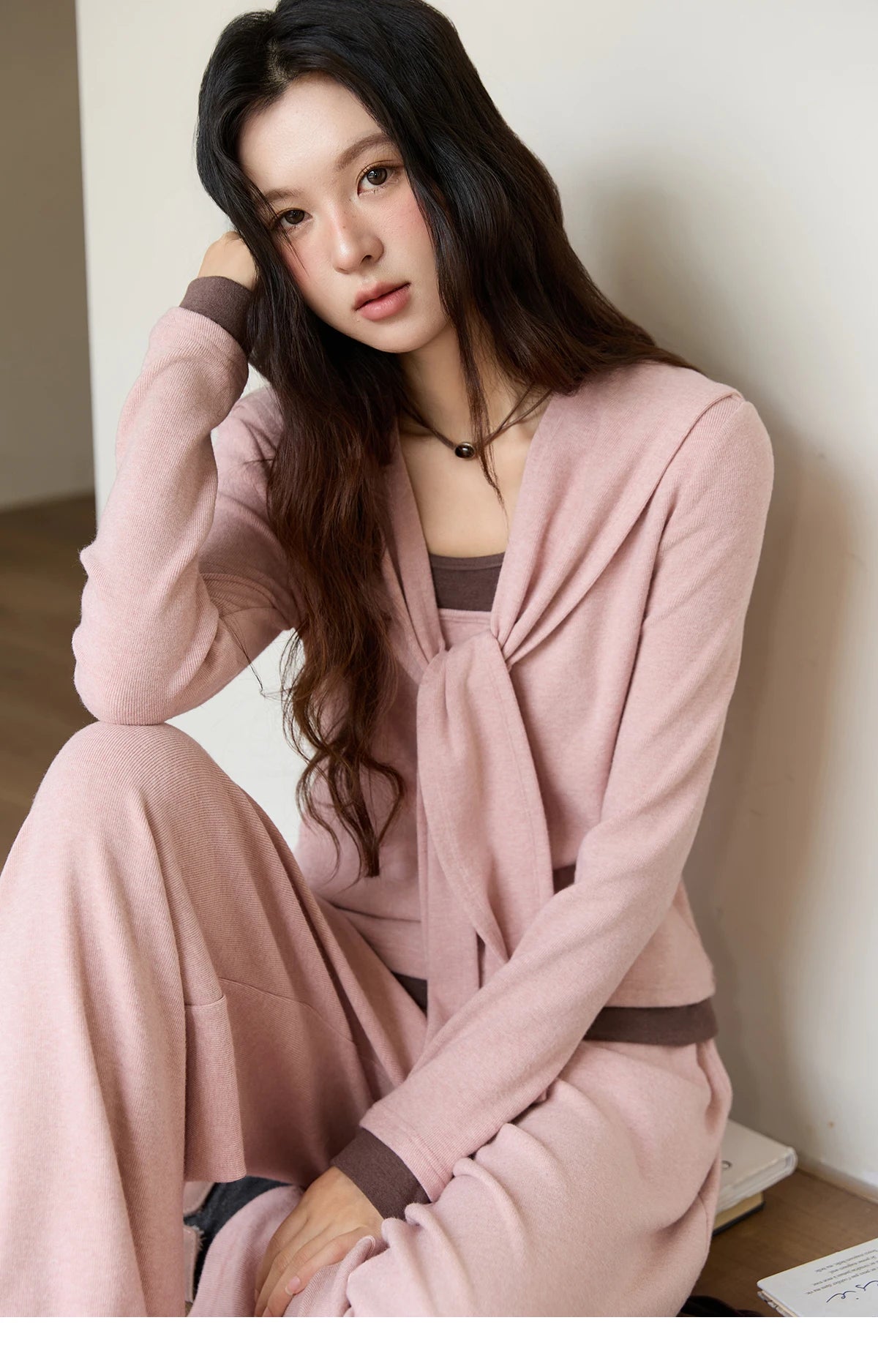 Mishow Retro Solid Sailor Collar Shawl Pullover MXE89T1419