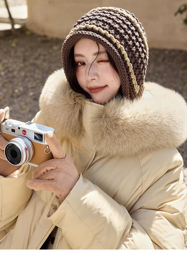 Mishow Hooded Removable Fox Fur Down Coat MXD55Y0052