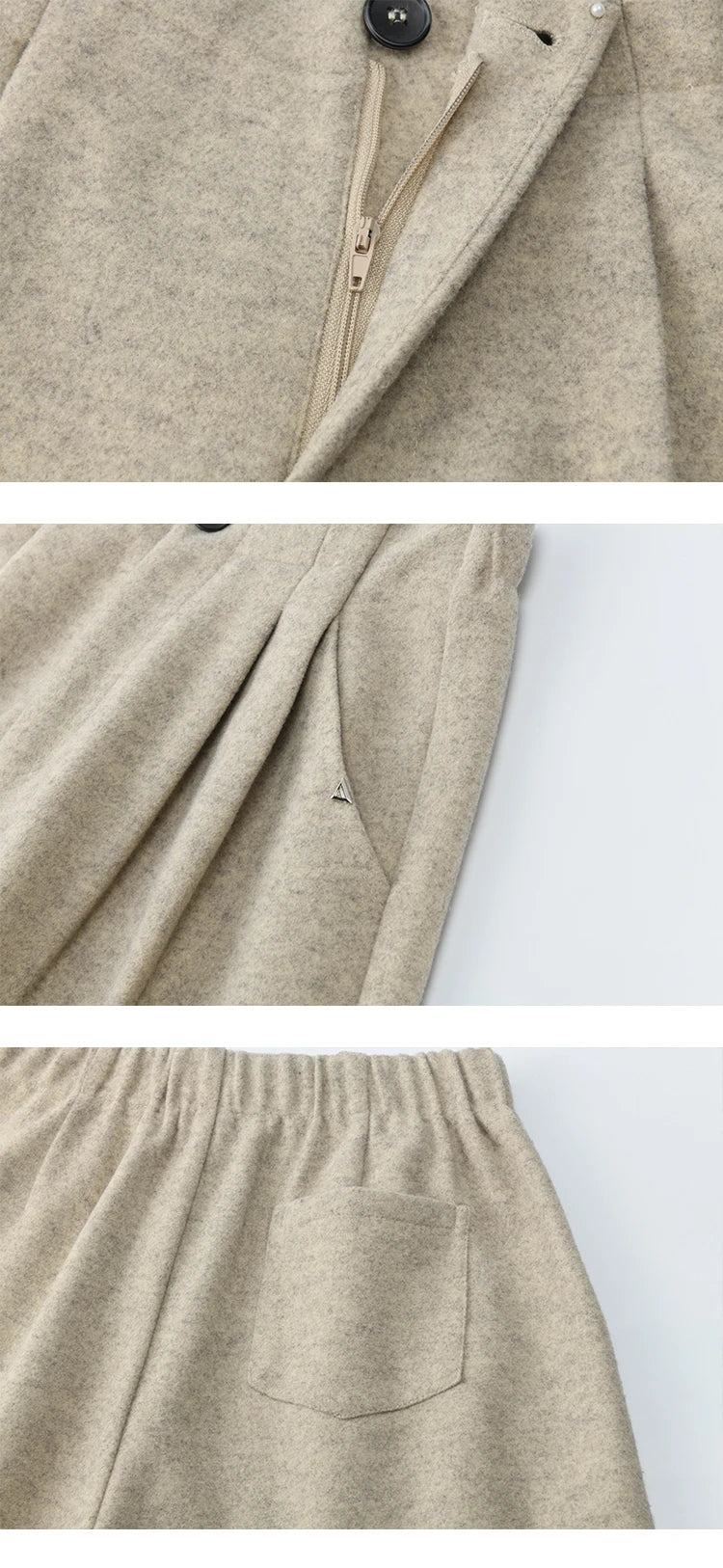 MISHOW Retro Wide Leg Pants Three-Dimensional Pleats Pocket MXE90K1129