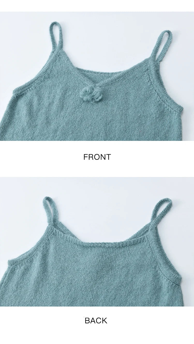 Mishow Blue Lotus Leaf Edge Cardigan & Camisole Set MXE45T1377