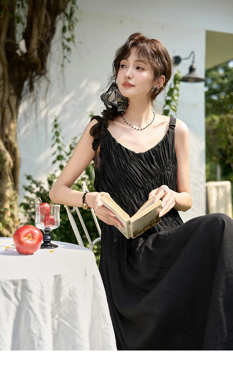 MISHOW French Pleated Suspender Dress MXD26L1939