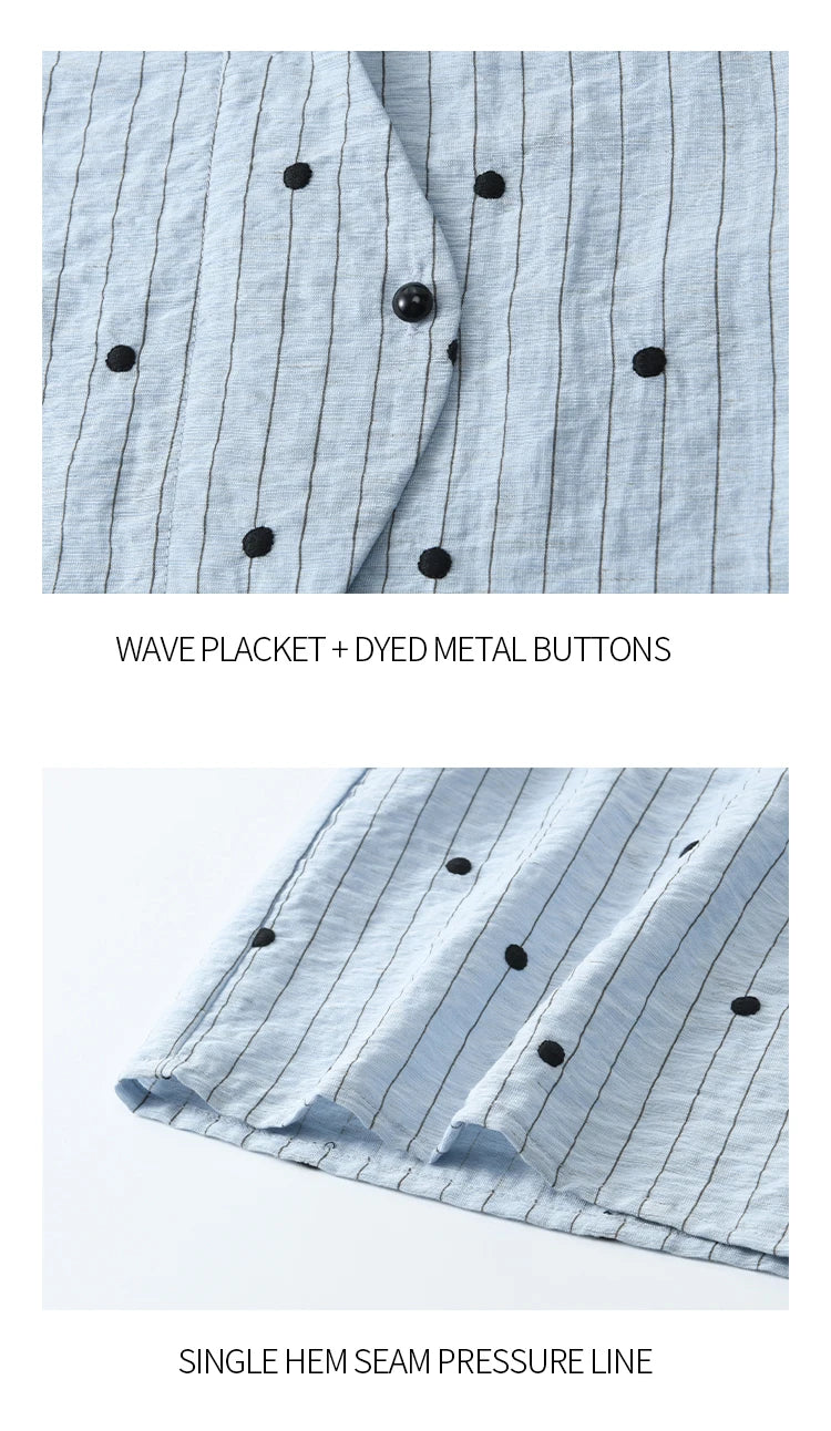 MISHOW Polka Dot Blouse Butterfly Sleeve MXE31C0776
