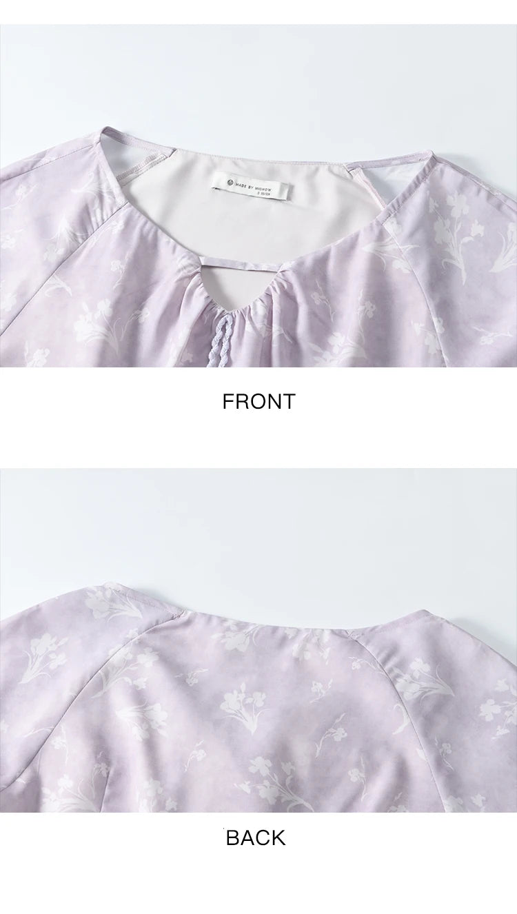 MISHOW Iris Chiffon Black Fungus Edge Fairy Dress MXE13L2095