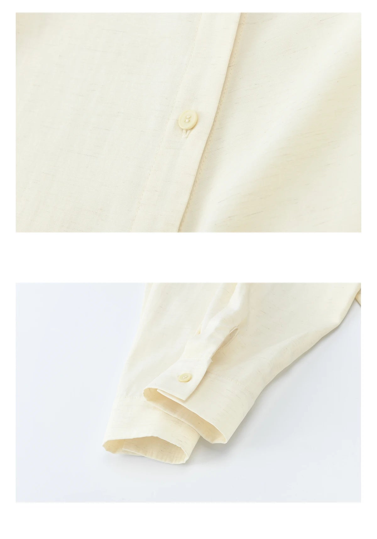 MISHOW Lapel Collar Shirt with Belted Waist Soft Beige MXF13C2452