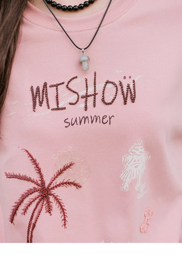 Mishow Coconut Tree Print Holiday Tee MXE31T0516