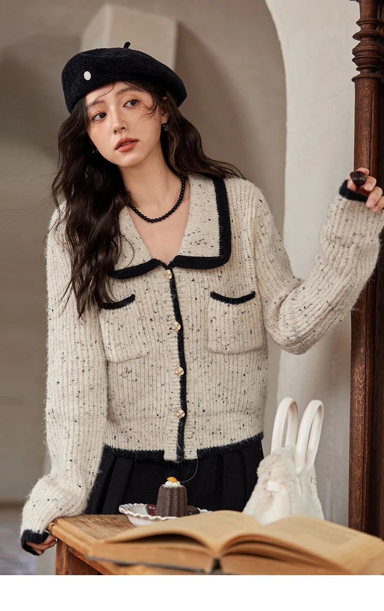Mishow Color Clash Pocket Cardigan MXD55Z1054dy MXD55Z1054