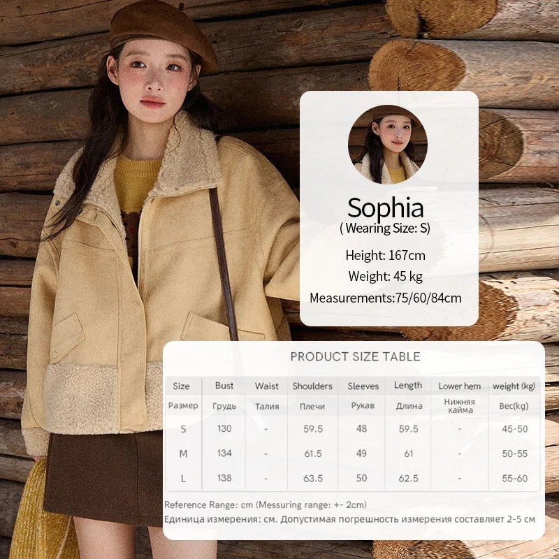 MISHOW Yellow Stand Collar Jacket Zipper Loose Windproof MXE90W0996