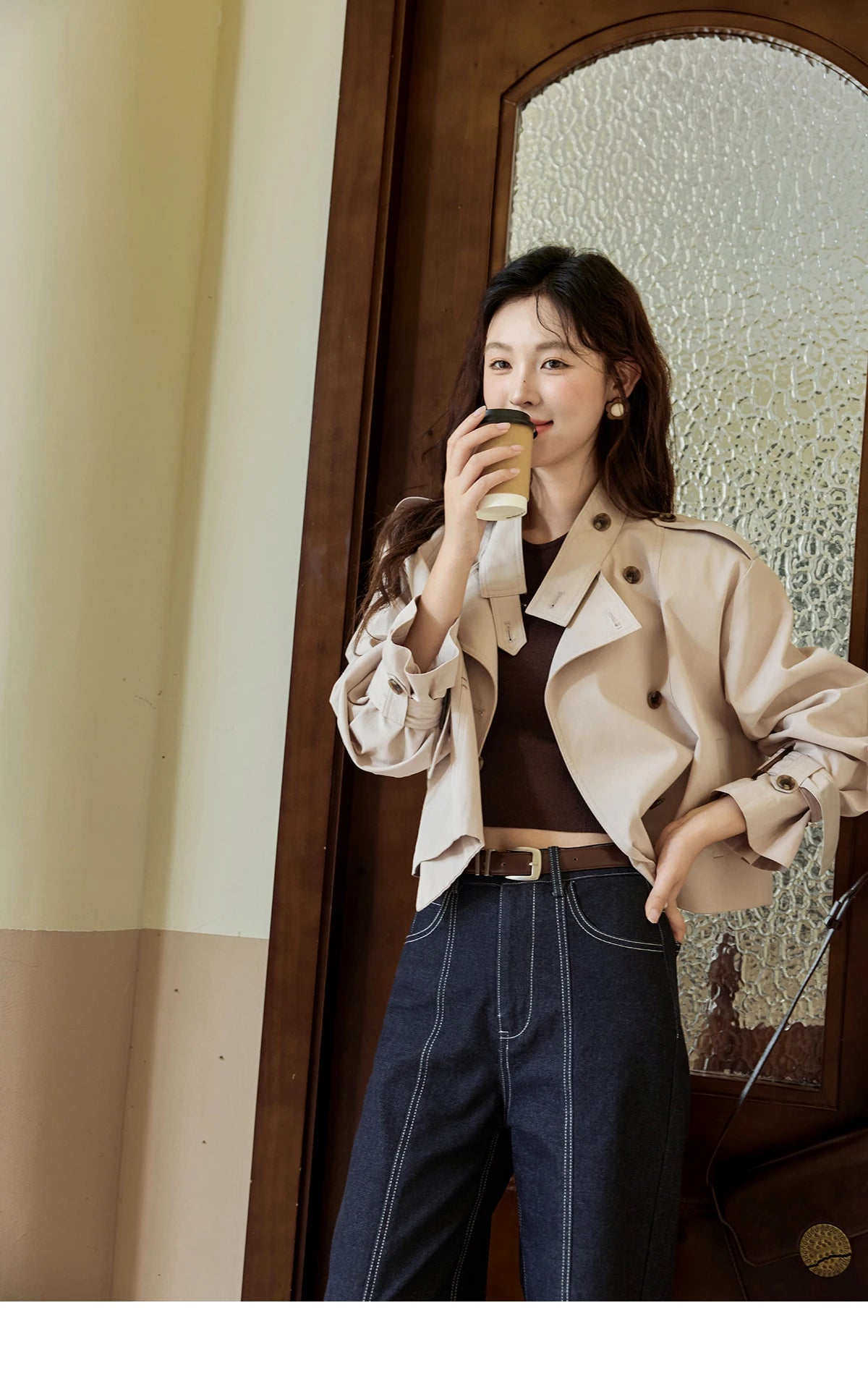 Mishow Short Fragrant Windbreaker Jacket MXD42W0386