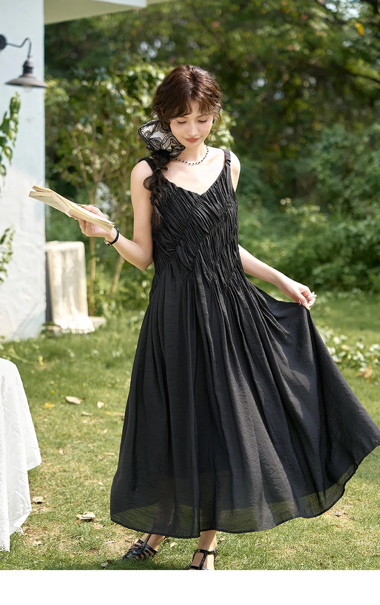 MISHOW French Pleated Suspender Dress MXD26L1939