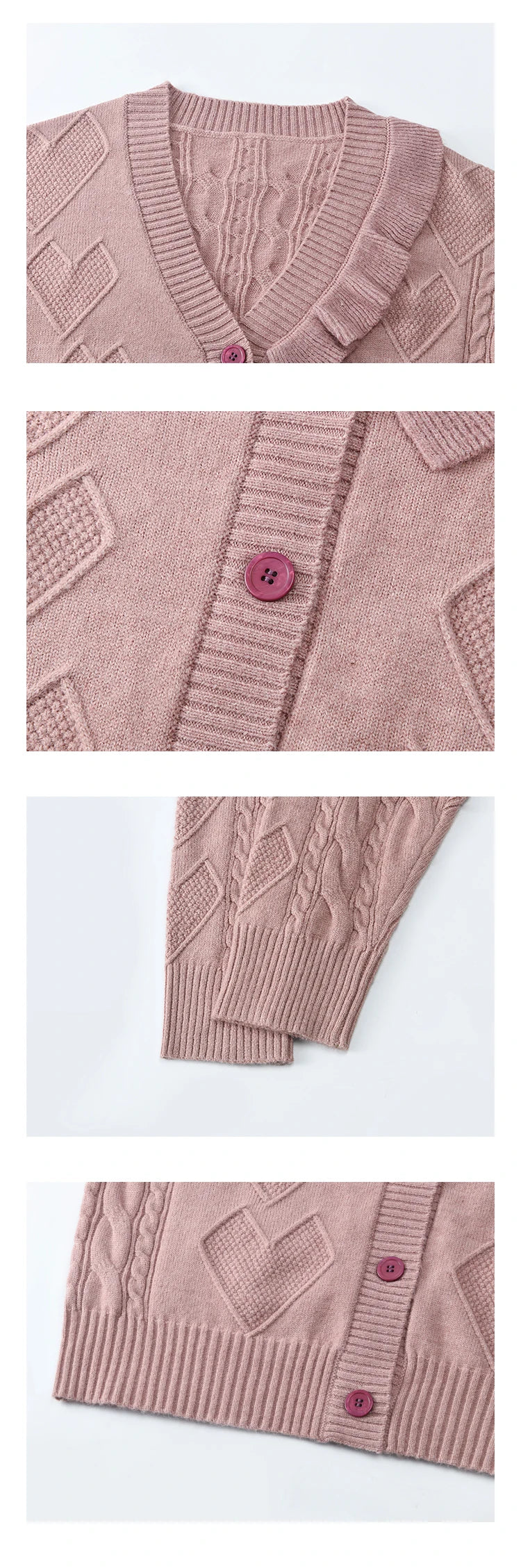 Mishow Pink Asymmetric Flounce Knit Vest Set MXD45Z0781