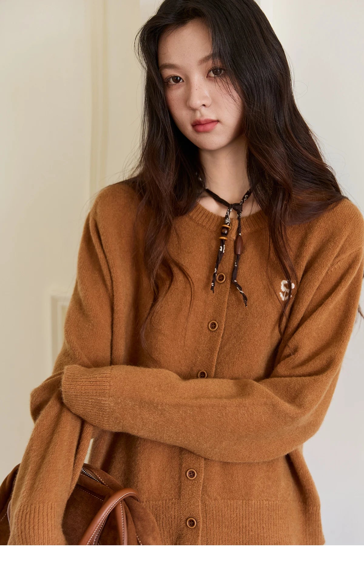 Mishow Retro Flower Embroidery Buckle Cardigan MXE46Z2588