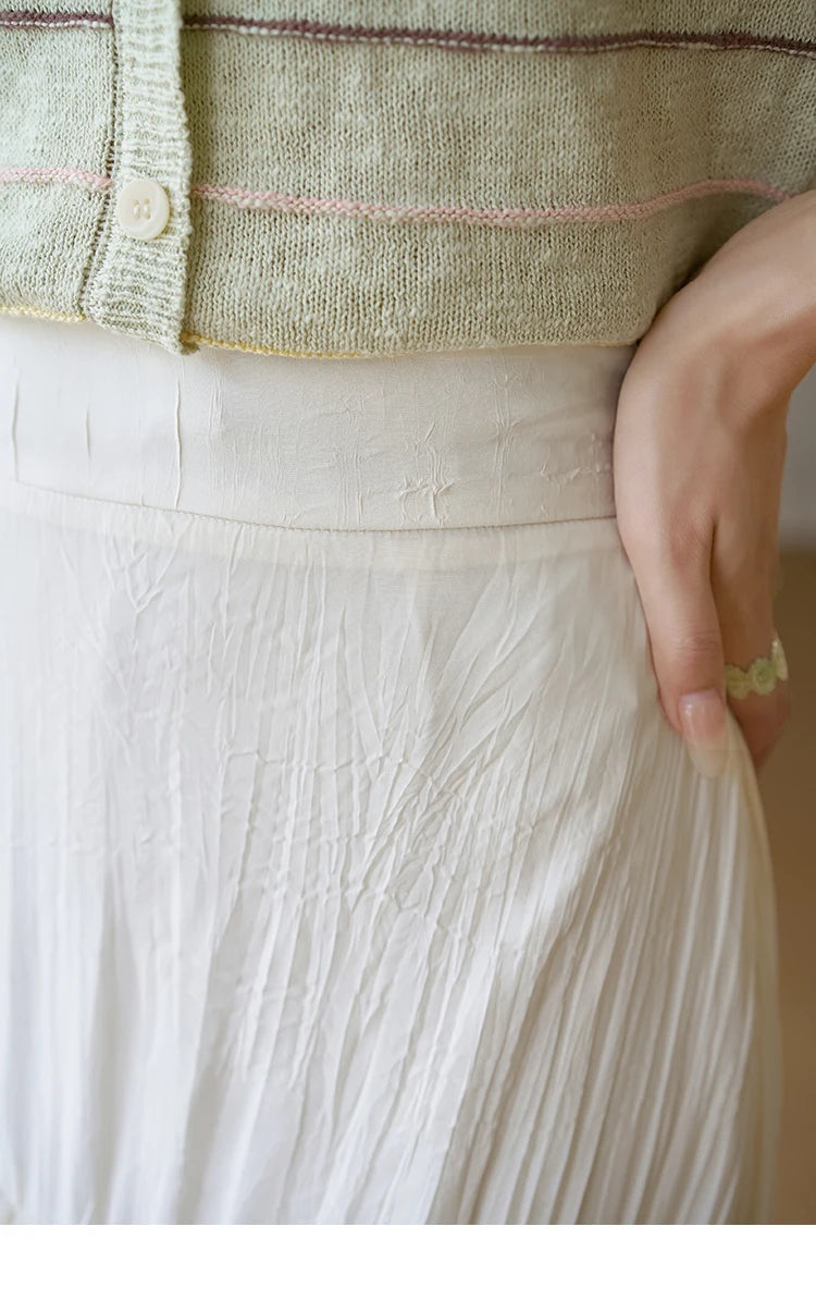 MISHOW Lace Edge Skirt Ruffle High Waist A-Line Cake MXD30B0385