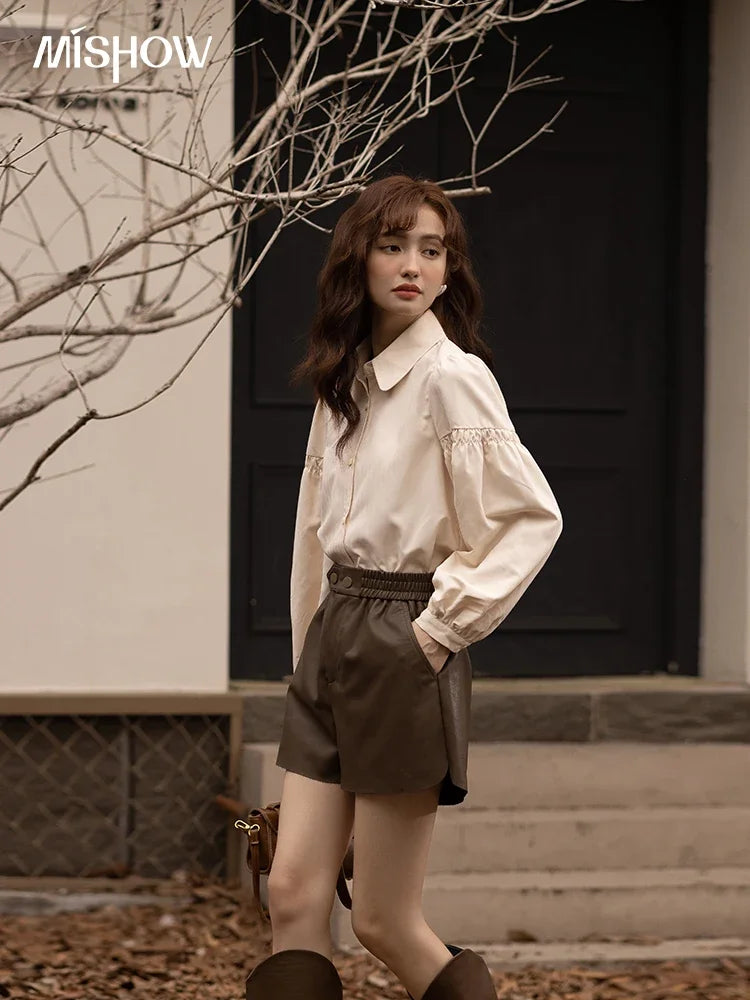 Mishow Corduroy V-Neck Sleeveless Strap Dress MXB43L1246