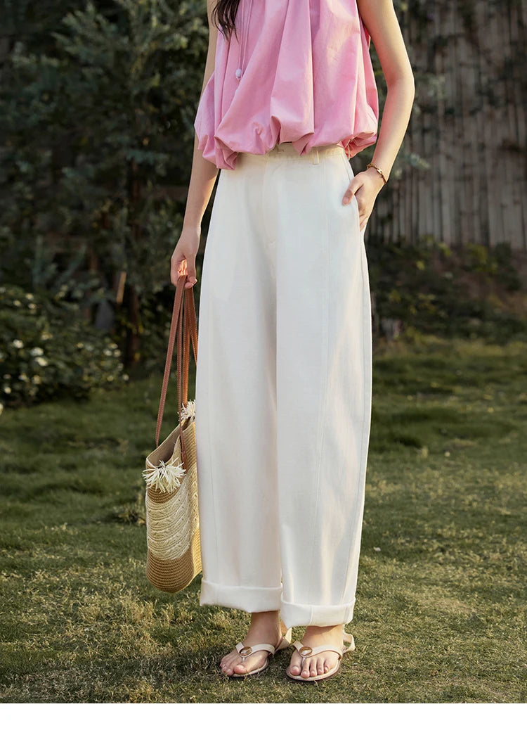 MISHOW High Waist Wide Leg Pants All-Match Loose Trousers MXE32K0913