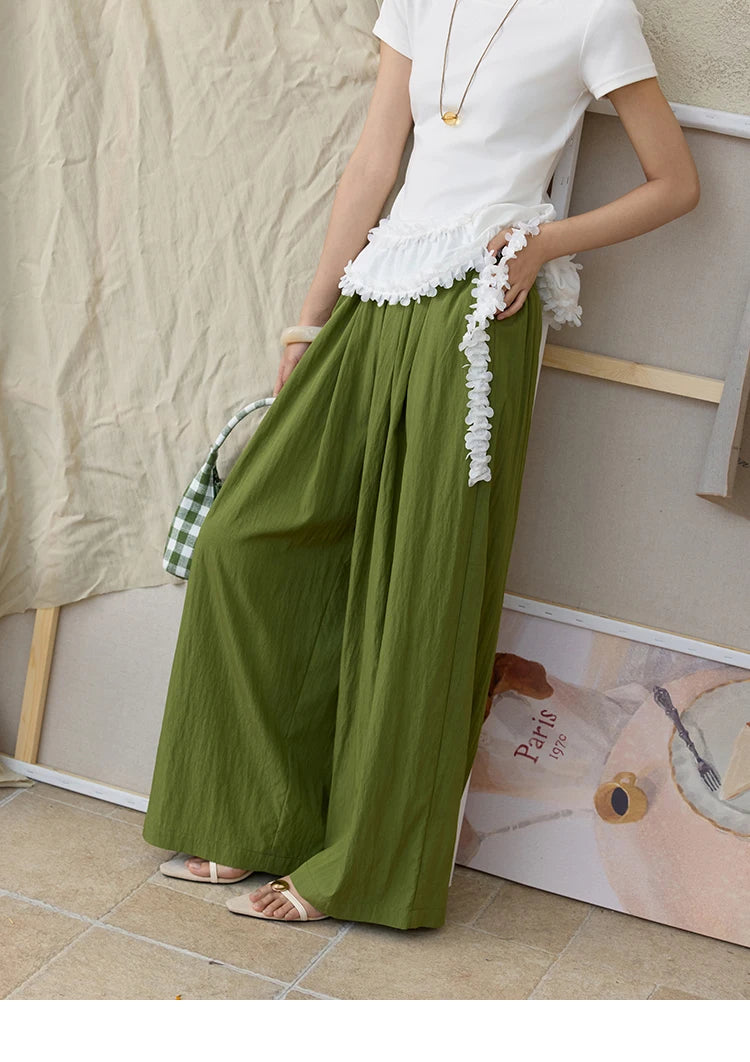 MISHOW High Waist Elastic Wide Leg Pants Slimming MXE31K0920