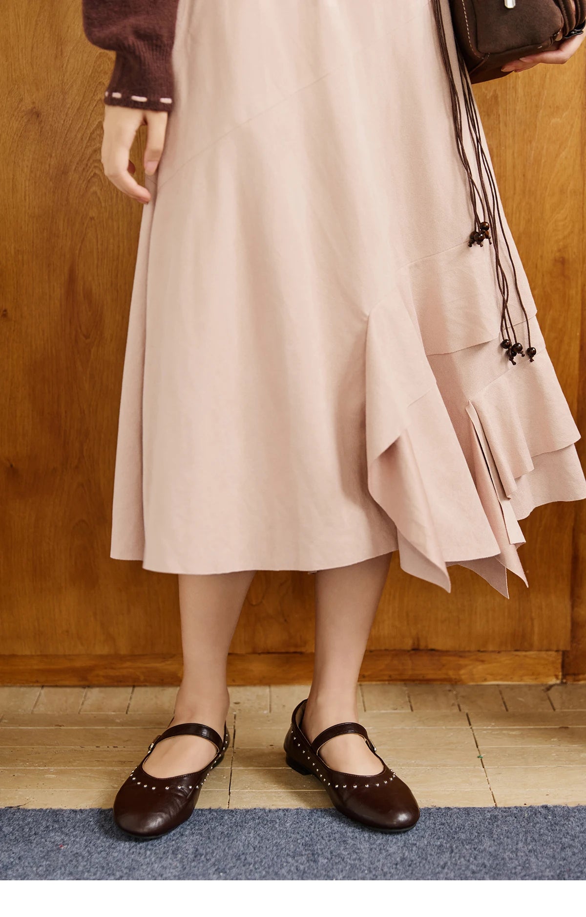 Mishow Frosted Velvet Cardigan & Camisole Dress Set MXE47T1382