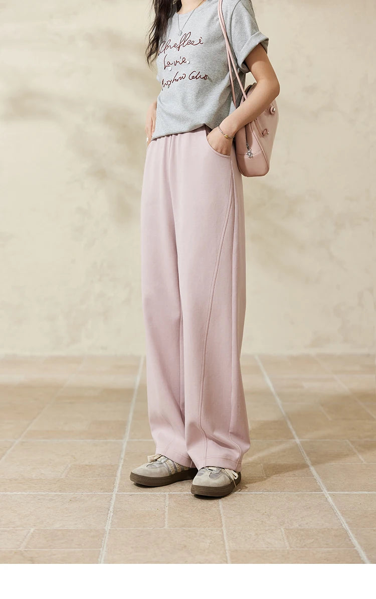 MISHOW Elastic Waist Sweatpants Straight Leg Long Sickle MXE14K0875