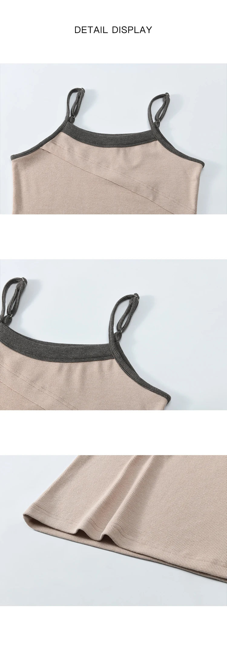 Mishow Knitted Square Collar Adjustable Strap Dress MXD42L2015