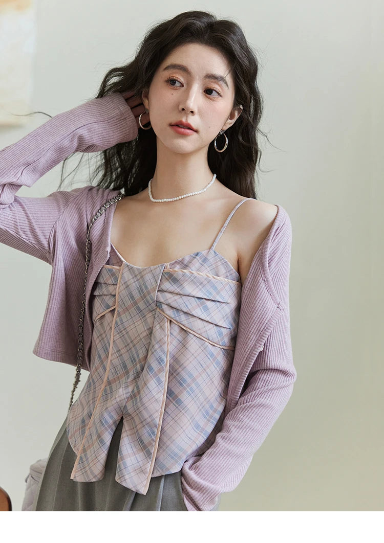 Mishow Butterfly Button Slim Fit Cardigan MXE11Z1104