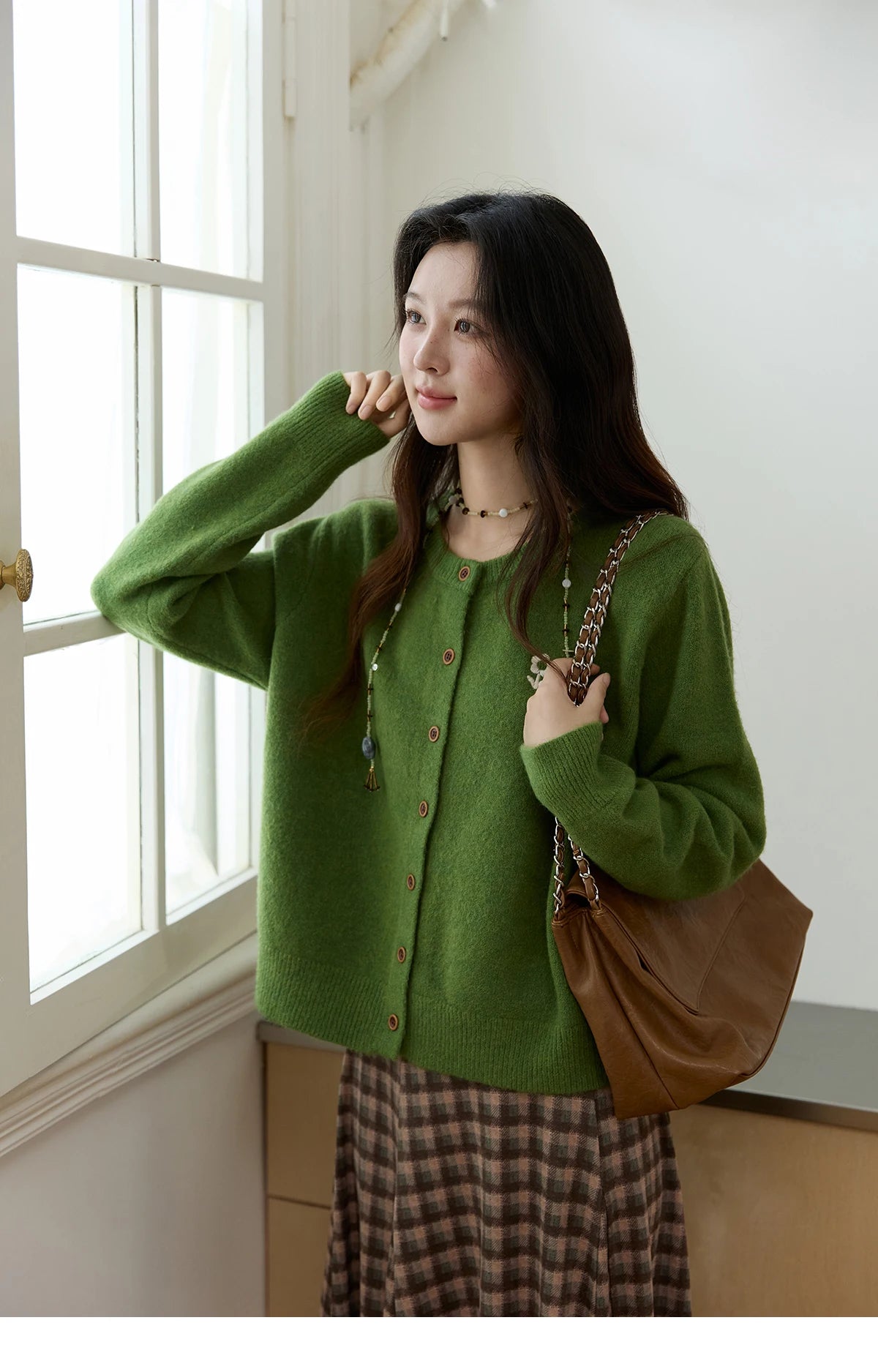 Mishow Retro Flower Embroidery Buckle Cardigan MXE46Z2588