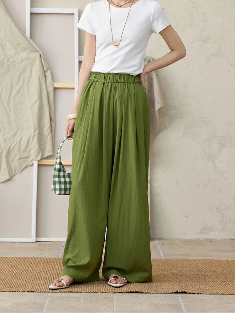 MISHOW High Waist Elastic Wide Leg Pants Slimming MXE31K0920