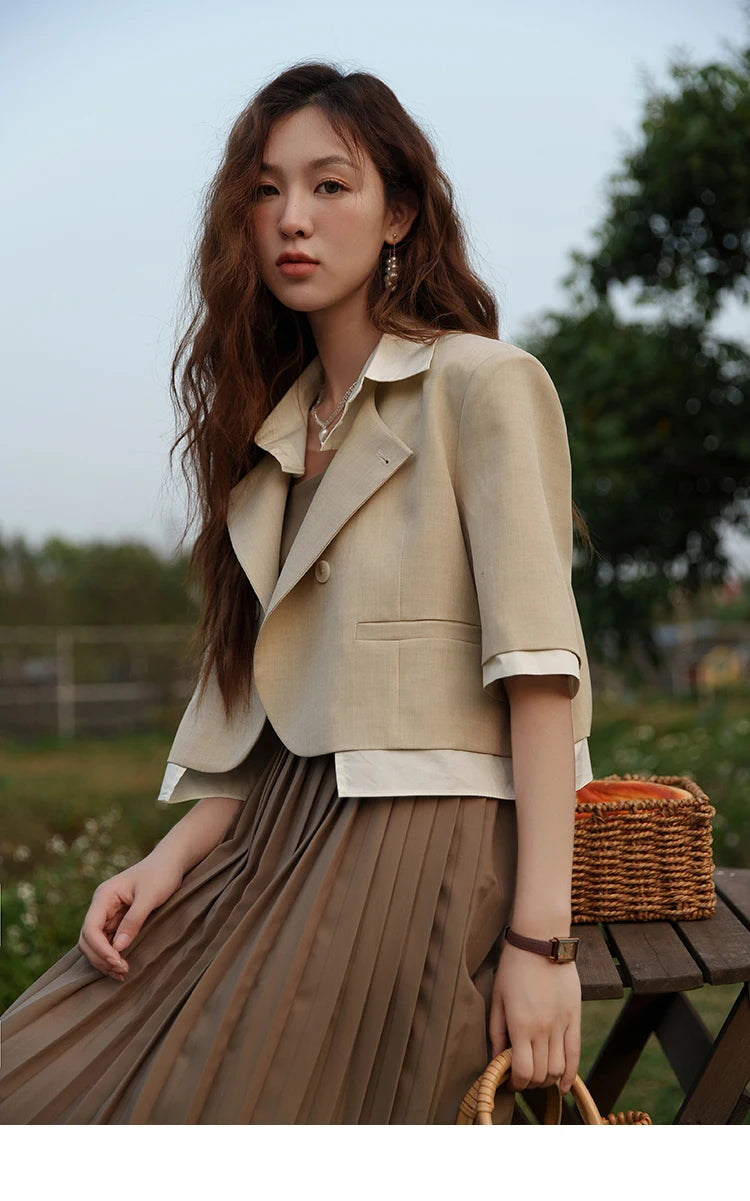 Mishow Fake Two Short Suit Jacket MXC33W0016