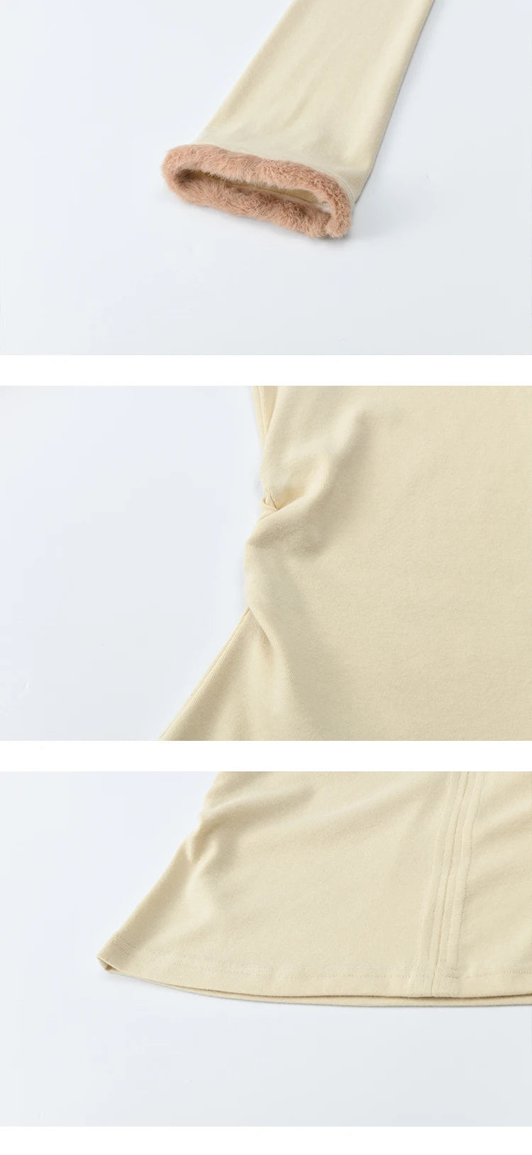 Mishow Apricot Brushed Knit Pleated Pullover MXE48Z2517