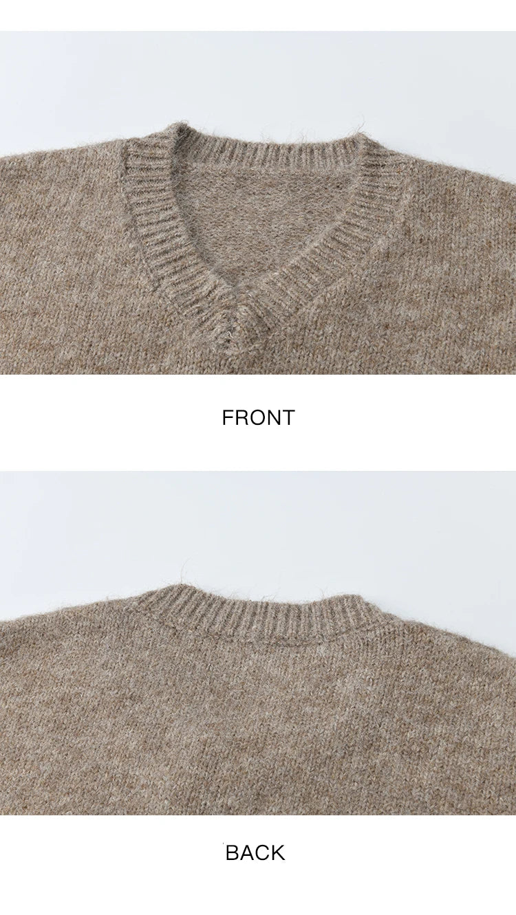 Mishow Puppy Embroidery V-Neck Loose Pullover MXE48Z2570