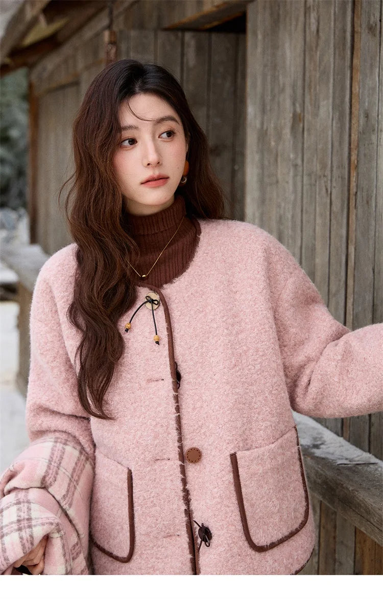 Mishow Cotton Padded Fur Collar Warm Jacket MXE92W0986