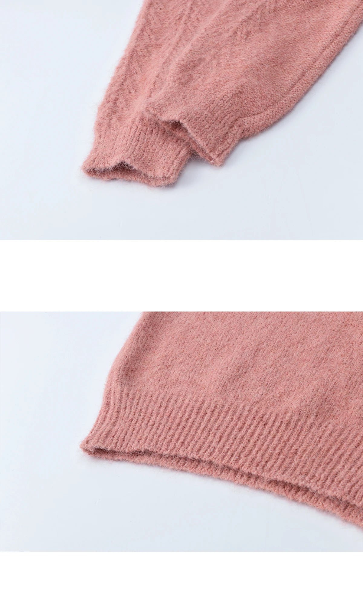 Mishow Raspberry Pink Floral Pom-Pom V-Neck Sweater MXE86Z2740