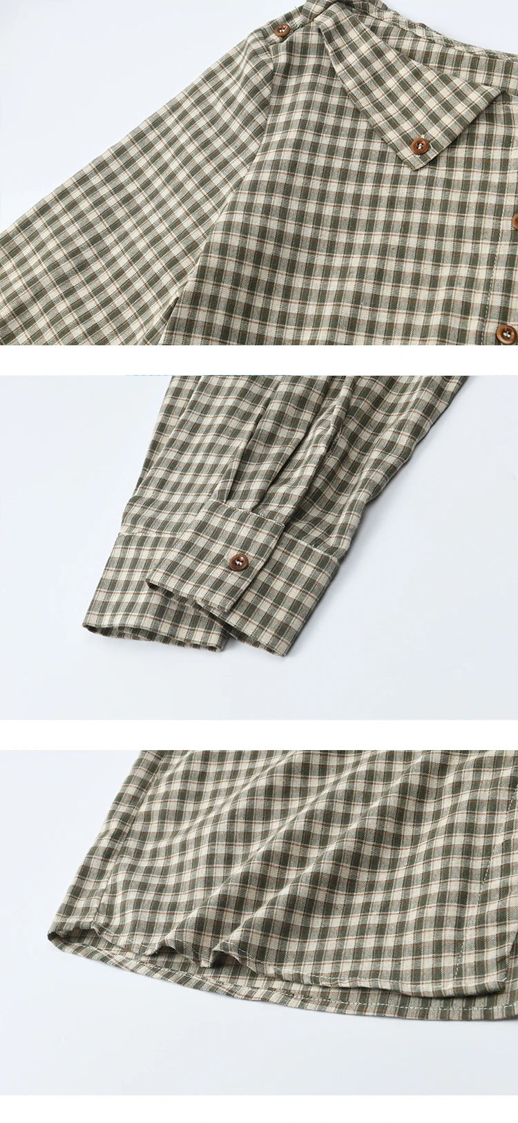MISHOW Plaid Shirt Side Slit Pockets with Belt MXE44X2469