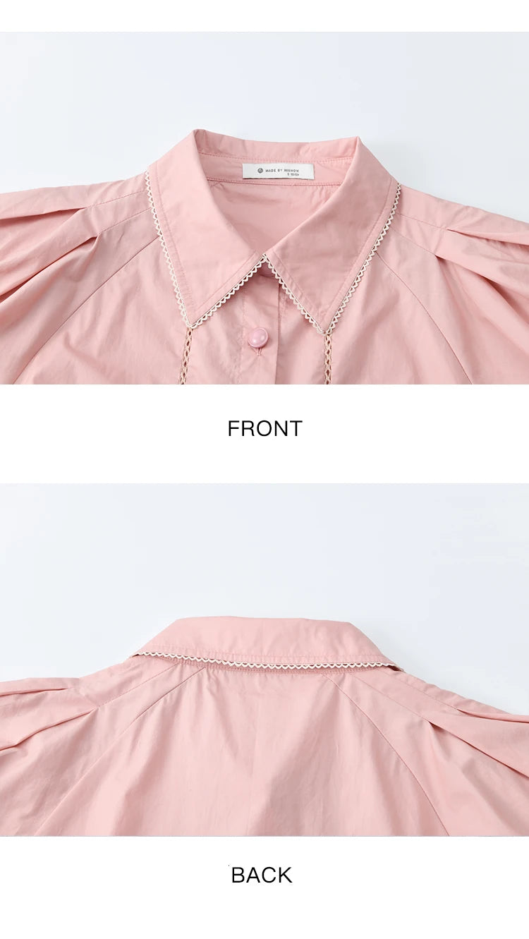 Mishow Loose Button Shirt & Casual Shorts Set MXE34T0591