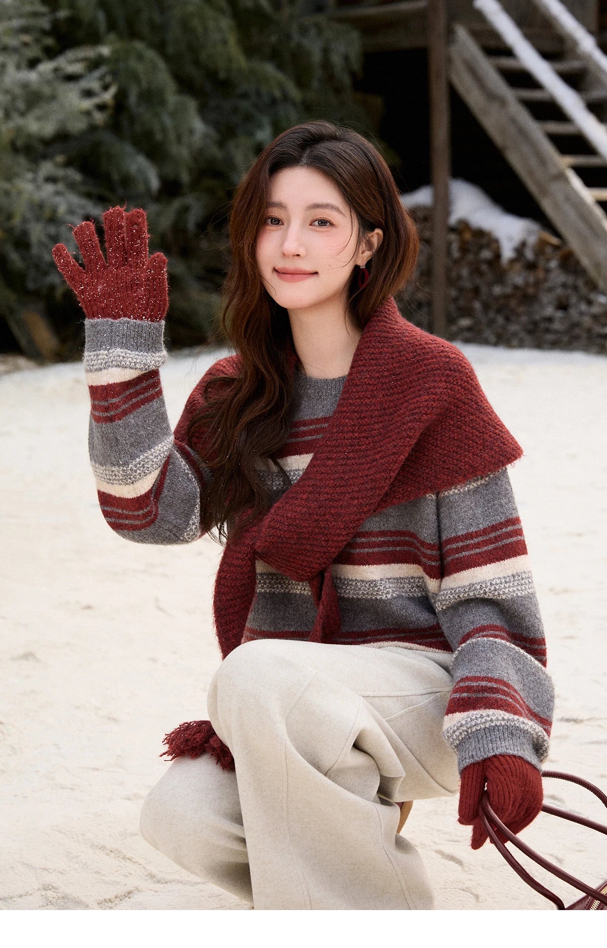 Mishow Warm Loose Knit Pullover Sweater MXE92Z2828
