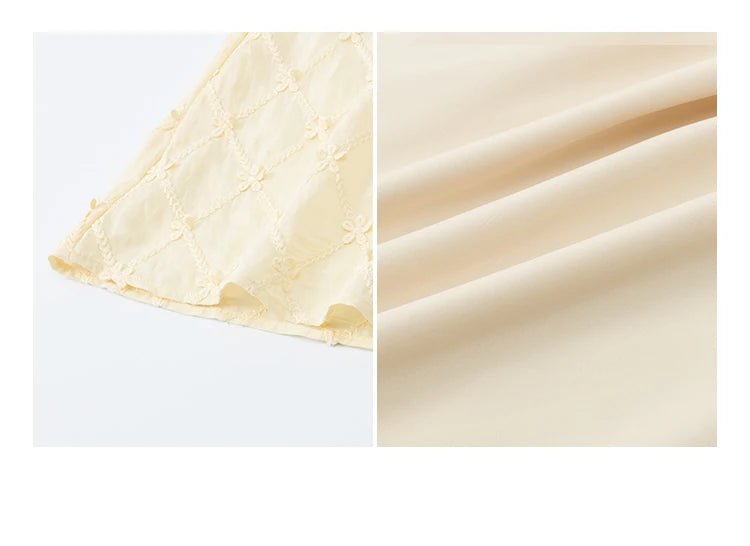 Mishow V-Neck Lace Spliced Embroidery Dress MXE38L2378