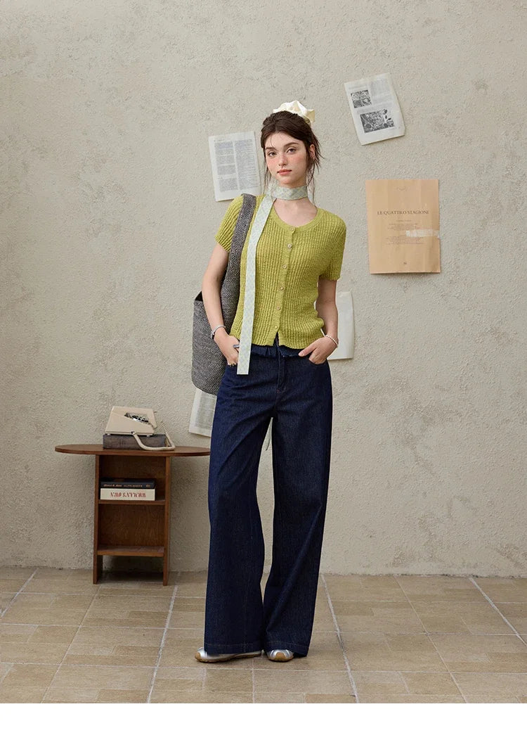 Mishow Solid Knit Round Neck Office Tee MXE31Z1229