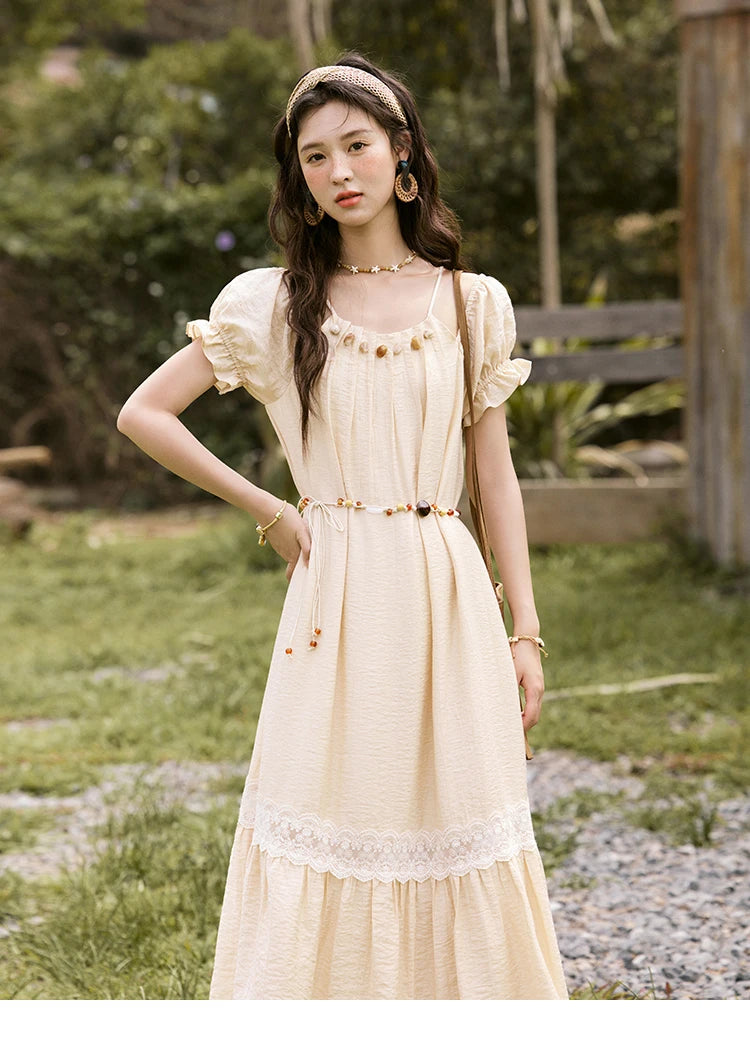 MISHOW French Halter Off-Shoulder Long Dress MXE31L2190