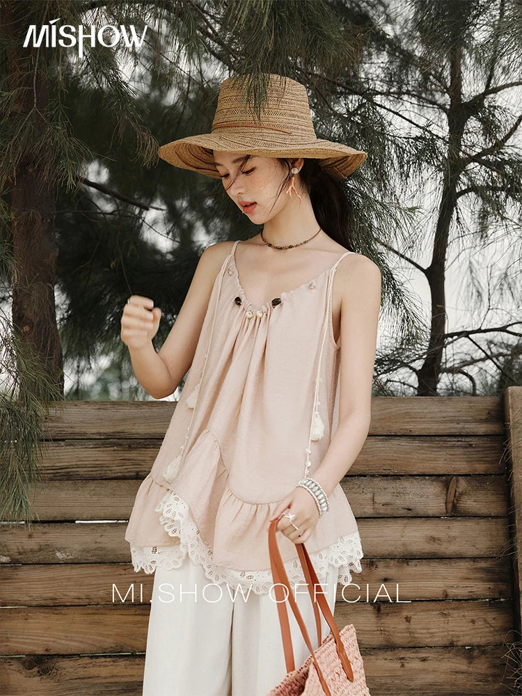 Mishow French Lace Hollow Flower Camisole MXE33X1758