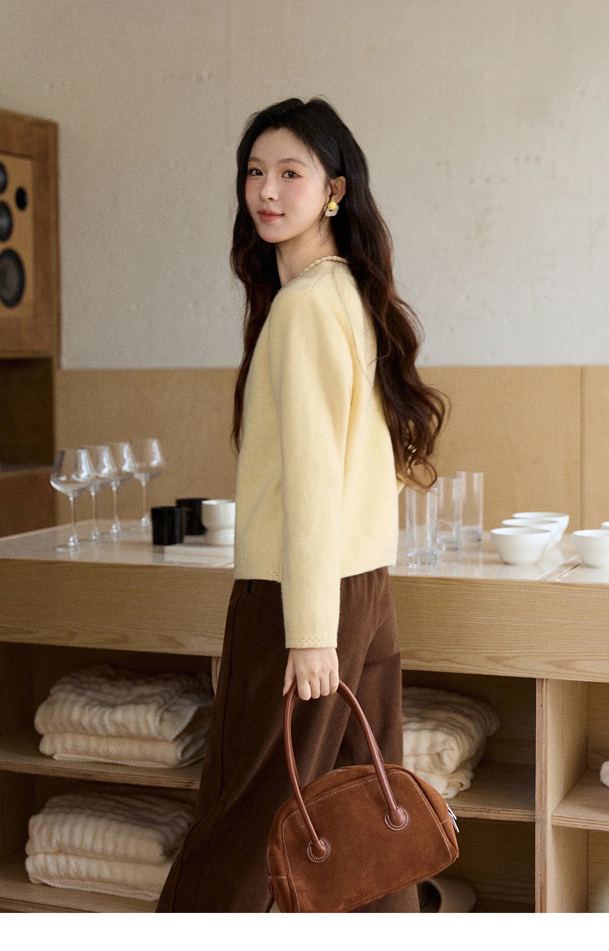 Mishow Rainbow Button Hollow Out Cardigan MXE90Z2796