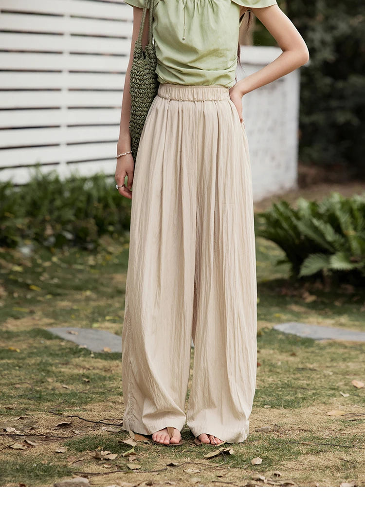 MISHOW High Waist Elastic Wide Leg Pants Slimming MXE31K0920