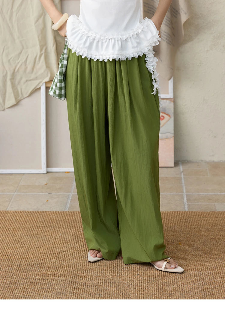 MISHOW High Waist Elastic Wide Leg Pants Slimming MXE31K0920