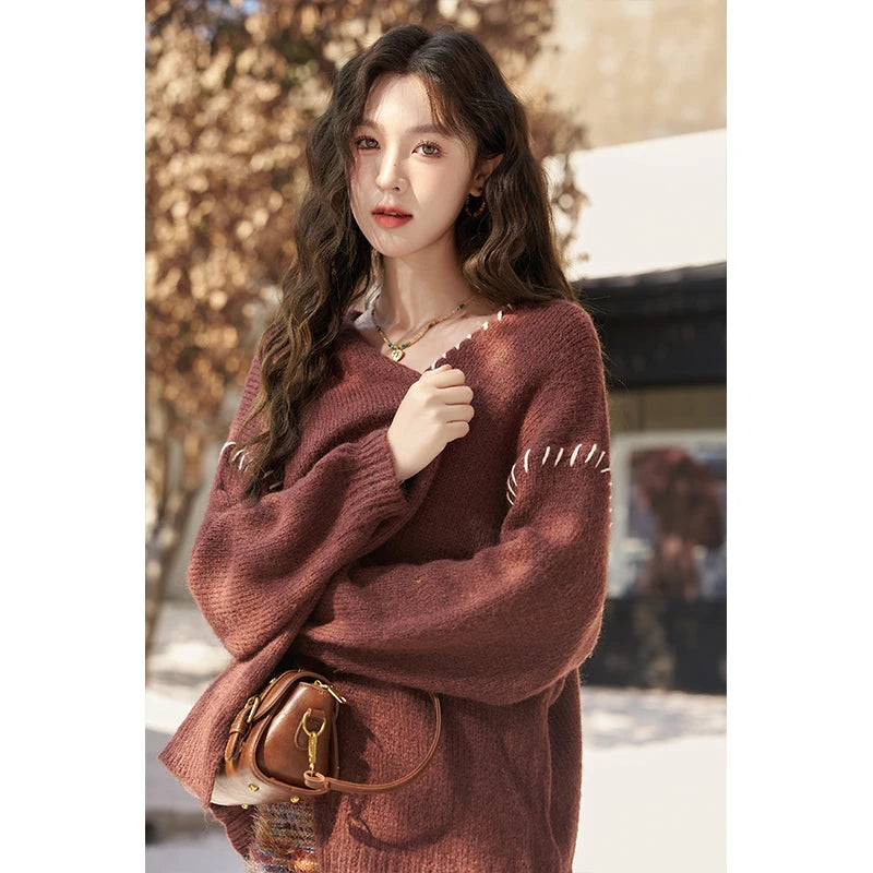 Mishow Retro Knitted Cardigan & Suspender Dress Set MXC59L1625