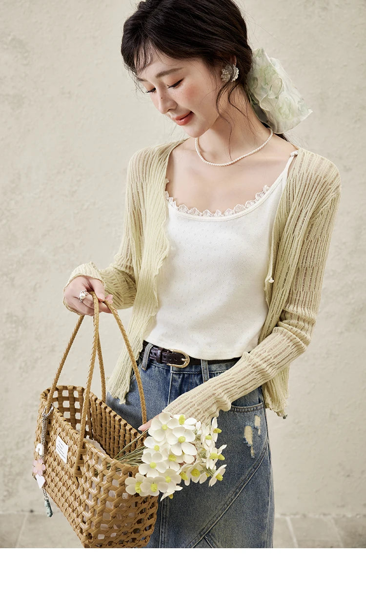 Mishow Casual V-Neck Slim Knit Cardigan MXE16Z1193