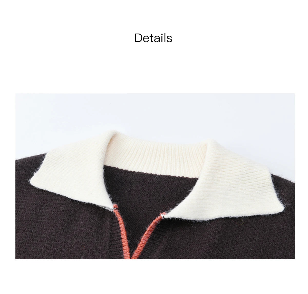 Mishow Retro Arctic Fleece Color Block Cat Sweater MXE90Z2835