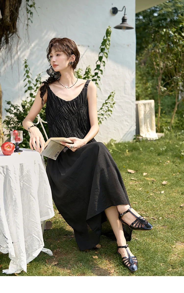 MISHOW French Pleated Suspender Dress MXD26L1939