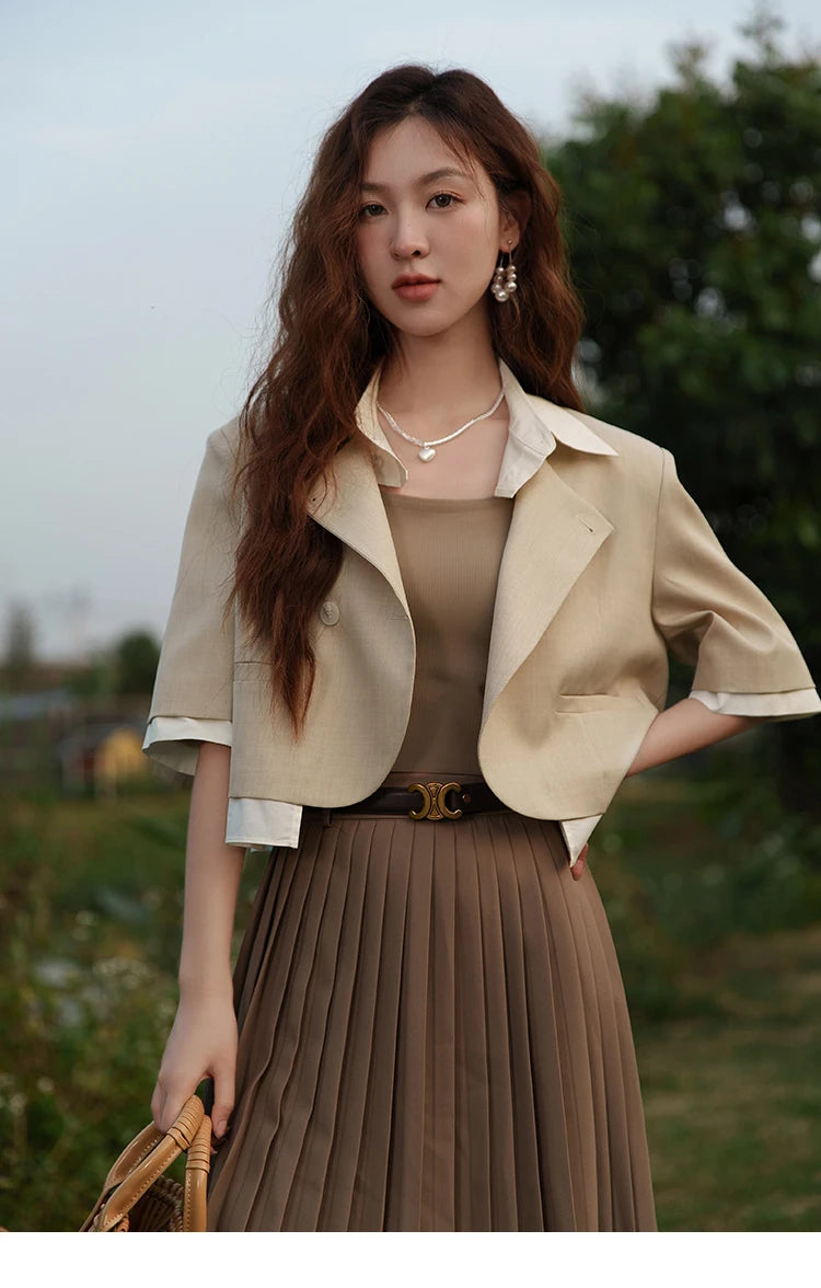 Mishow Fake Two Short Suit Jacket MXC33W0016