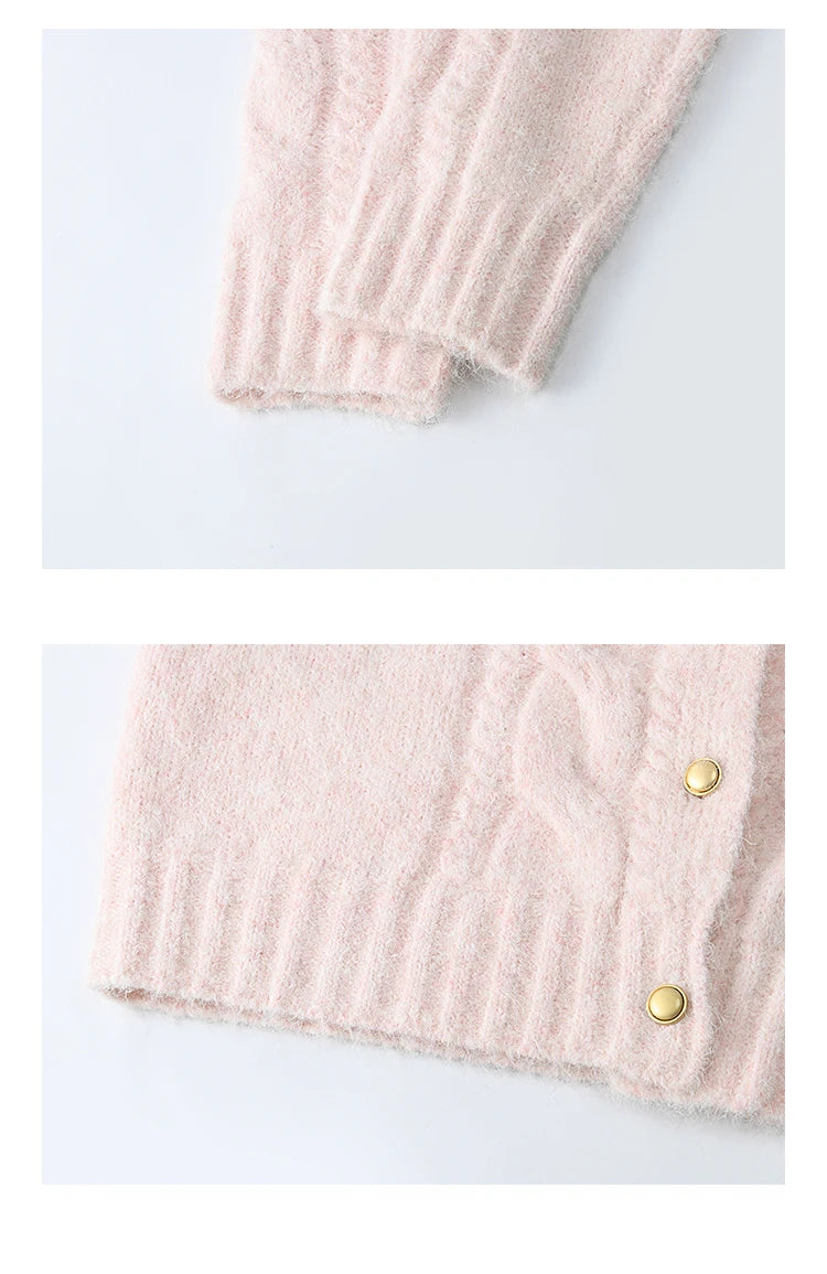 Mishow French Gentle O-Neck Wool Knit Cardigan MXD55Z1030