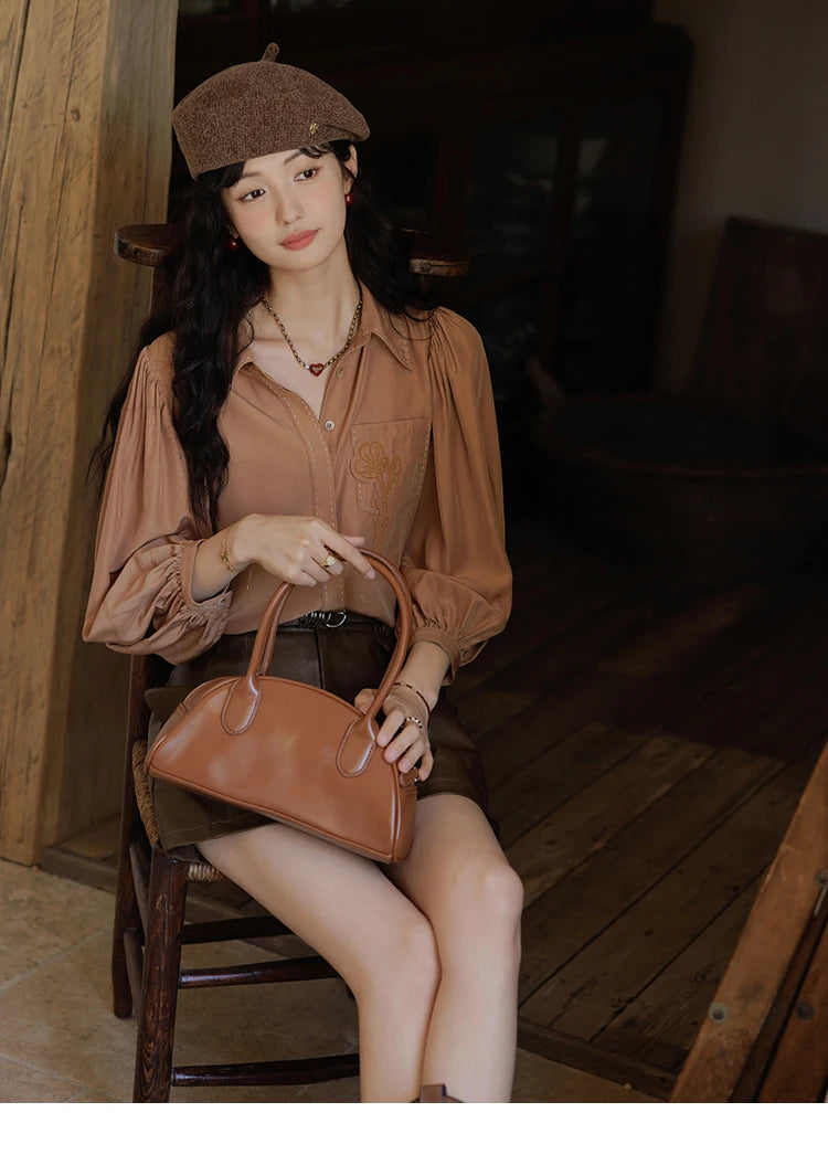Mishow High Waist Loose Straight Leg Shorts MXD41K0721